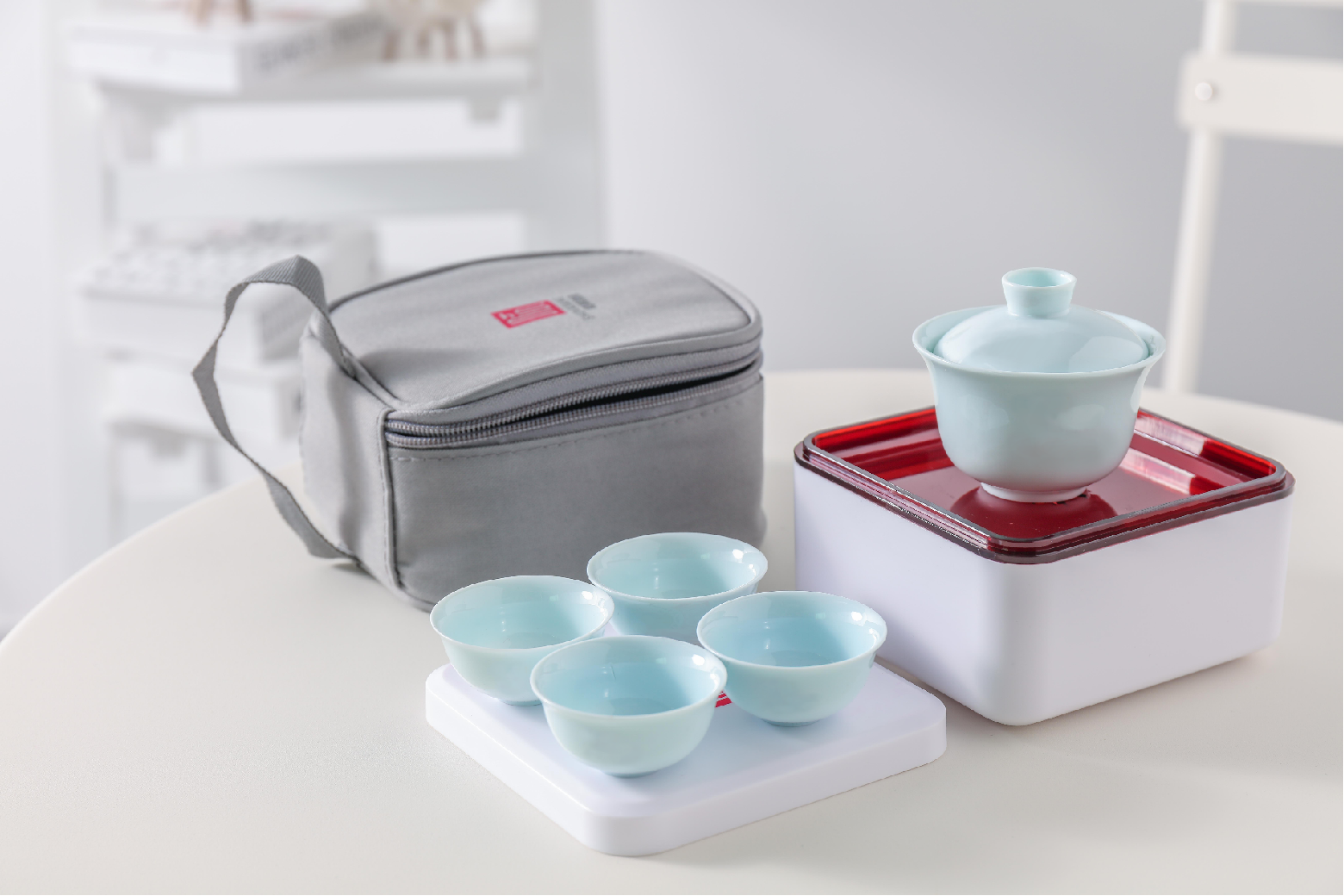 顺祥陶瓷B顺祥旅行功夫茶具5件套（经典蓝）S9487061