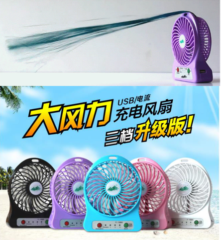 YLX便携式锂电池风扇
