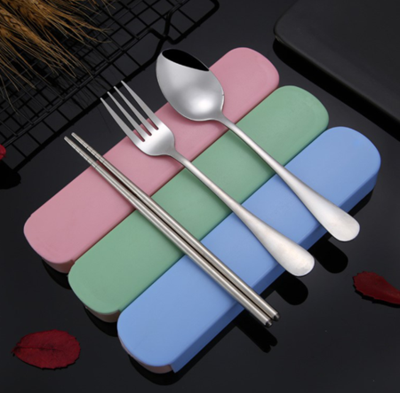 HCJ塑盒叉勺筷3件套HCJ-SH-005