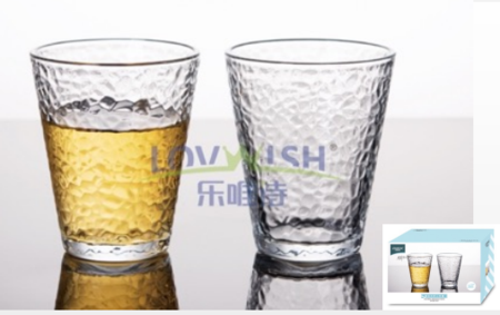 LWS锤纹水杯二件套CWB/L2杯 容量230ml*2