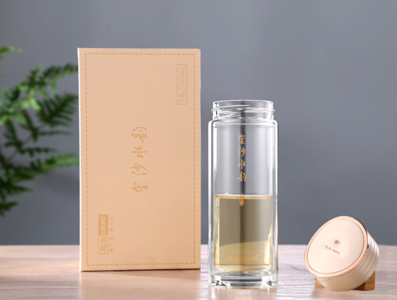 思宝 金沙水韵1号/2号双层玻璃杯